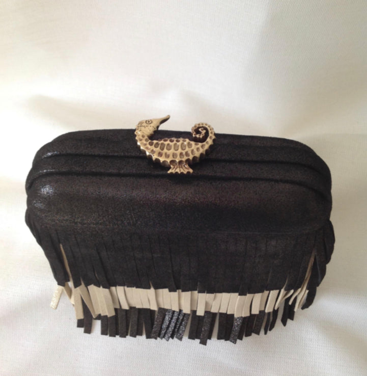 Fringe Minaudière Clutch